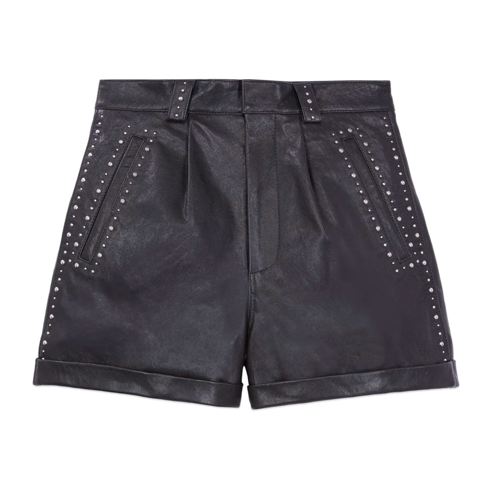 The Kooles Leather Shorts With Studs | Women | Black | size 0